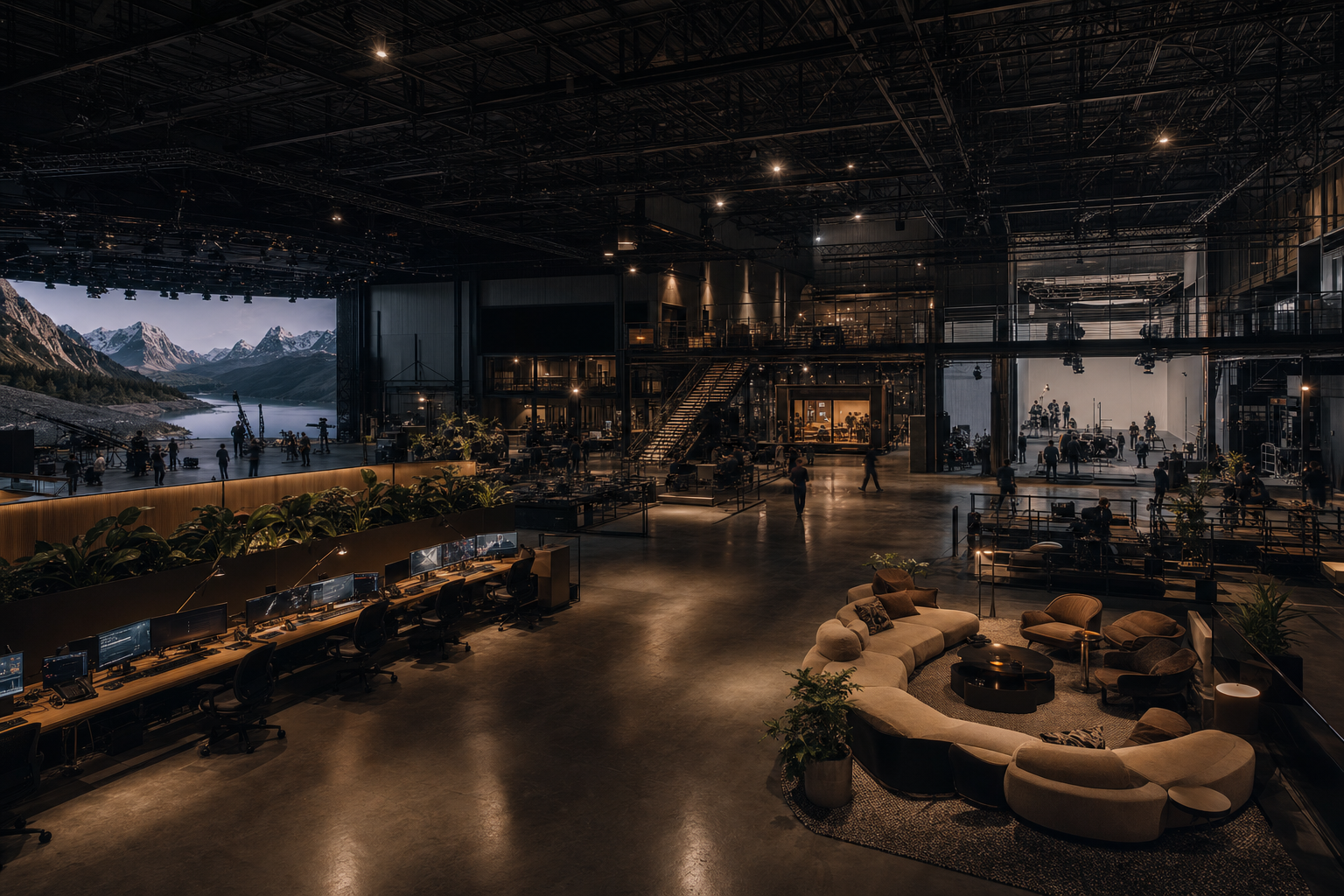 Wide view of the 40,000 sq ft Coquitlam production campus