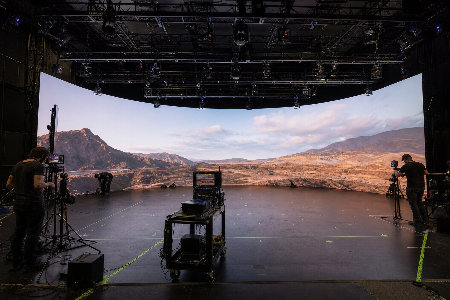 LED volume and motion capture infrastructure on the Coquitlam stage
