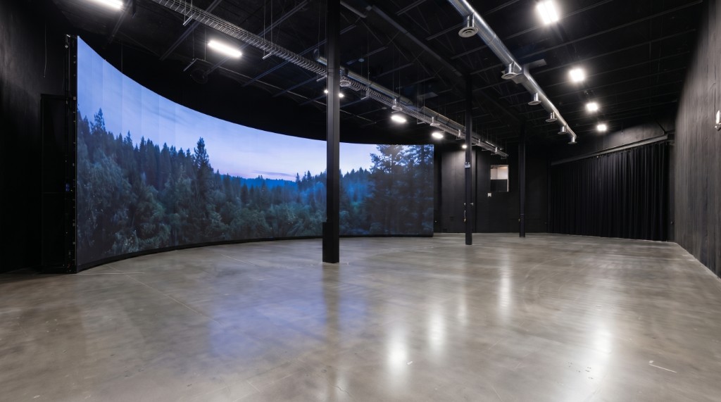 Dual LED virtual production volumes with real-time playback