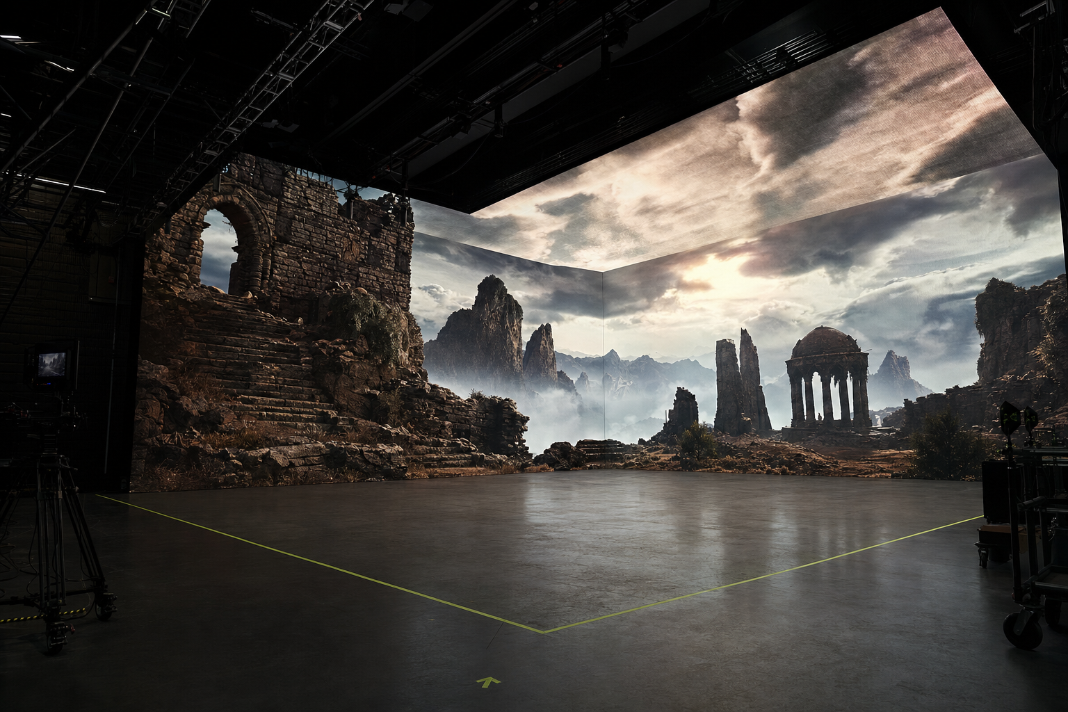 Dual LED virtual production volumes